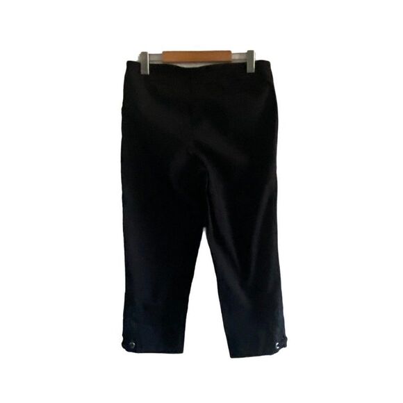 Zac and Rachel Women's Black Capris with Crochet Hem Detail US 6 - Picture 1 of 7